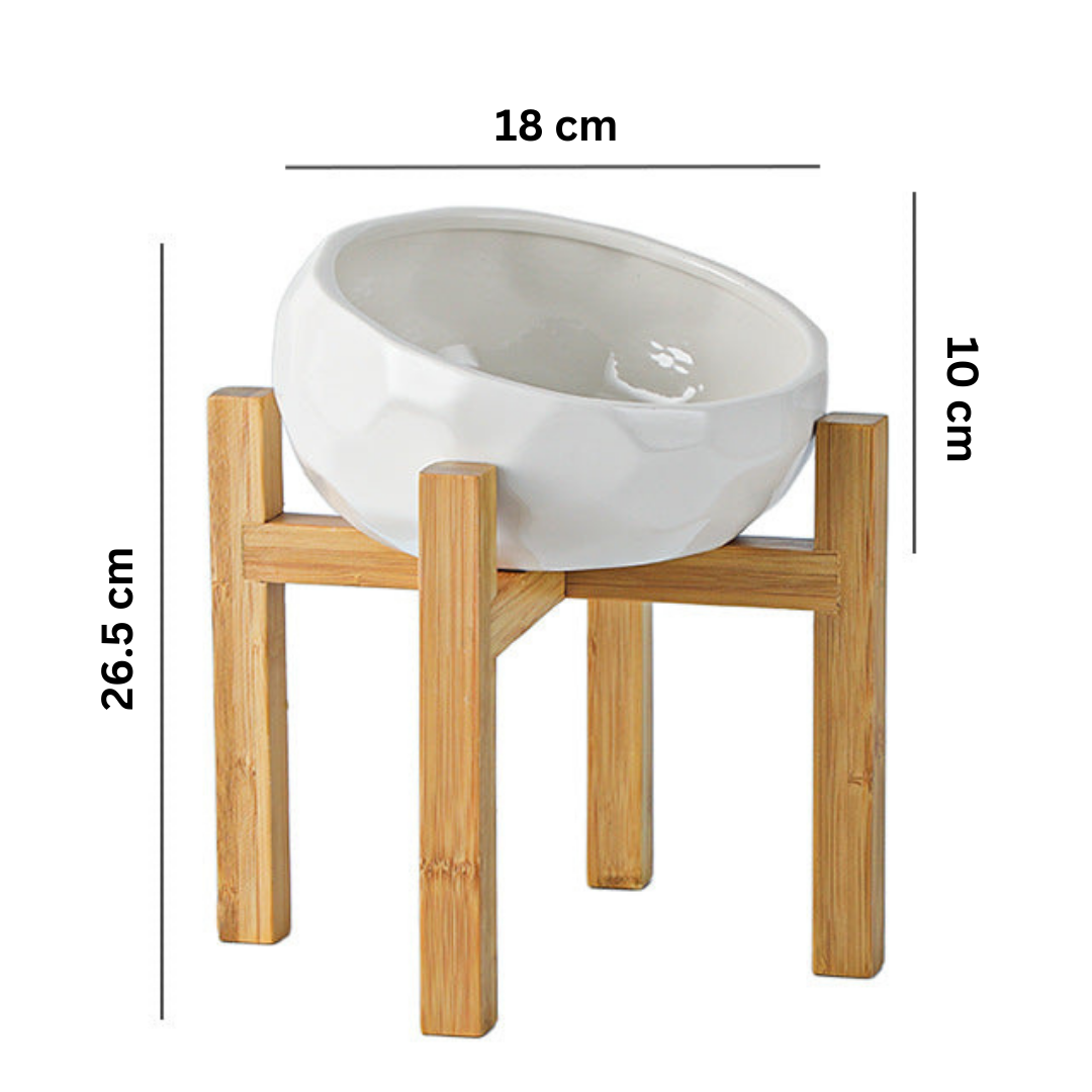 Ergonomisk hevet kjæledyrmatbolle Skanto