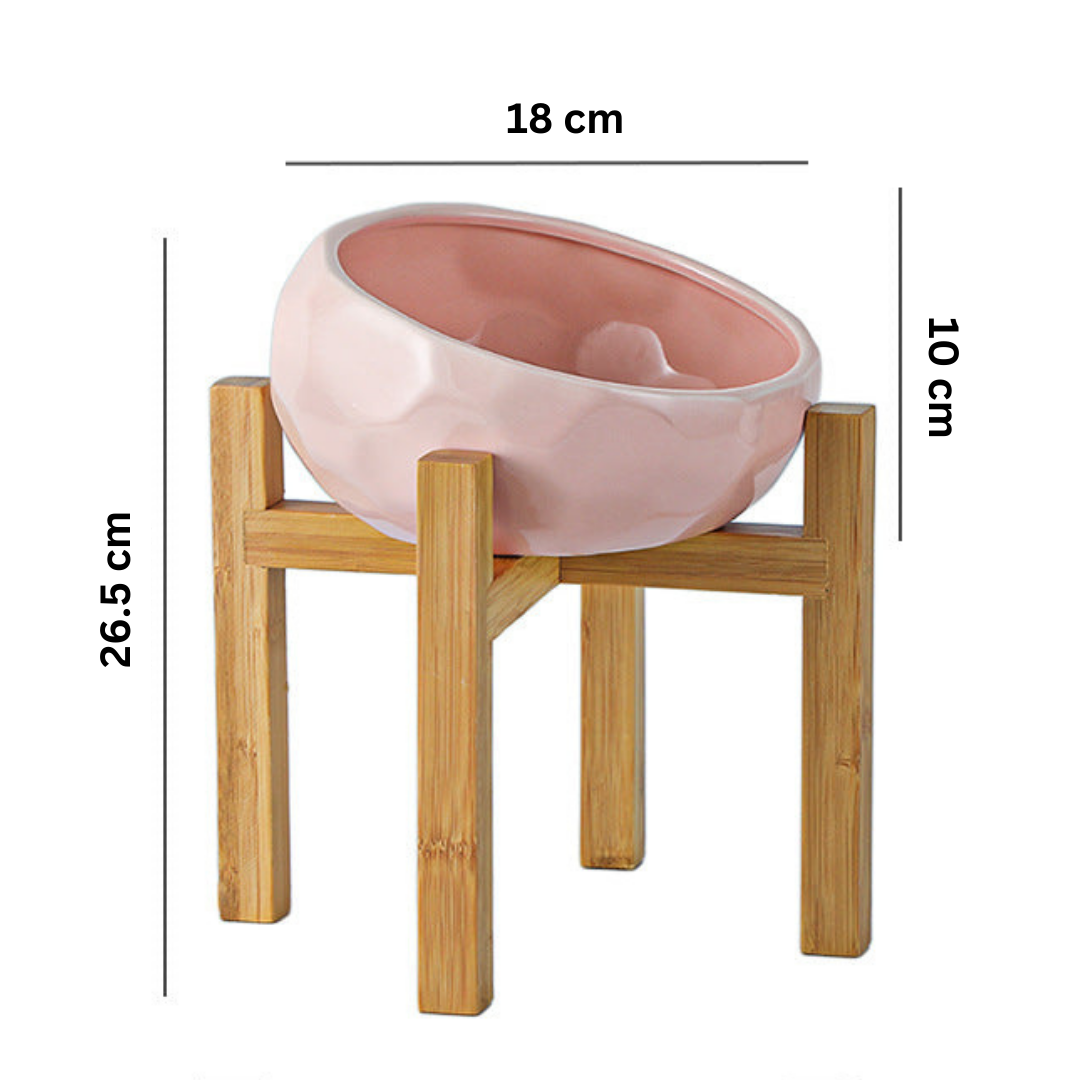 Ergonomisk hevet kjæledyrmatbolle Skanto