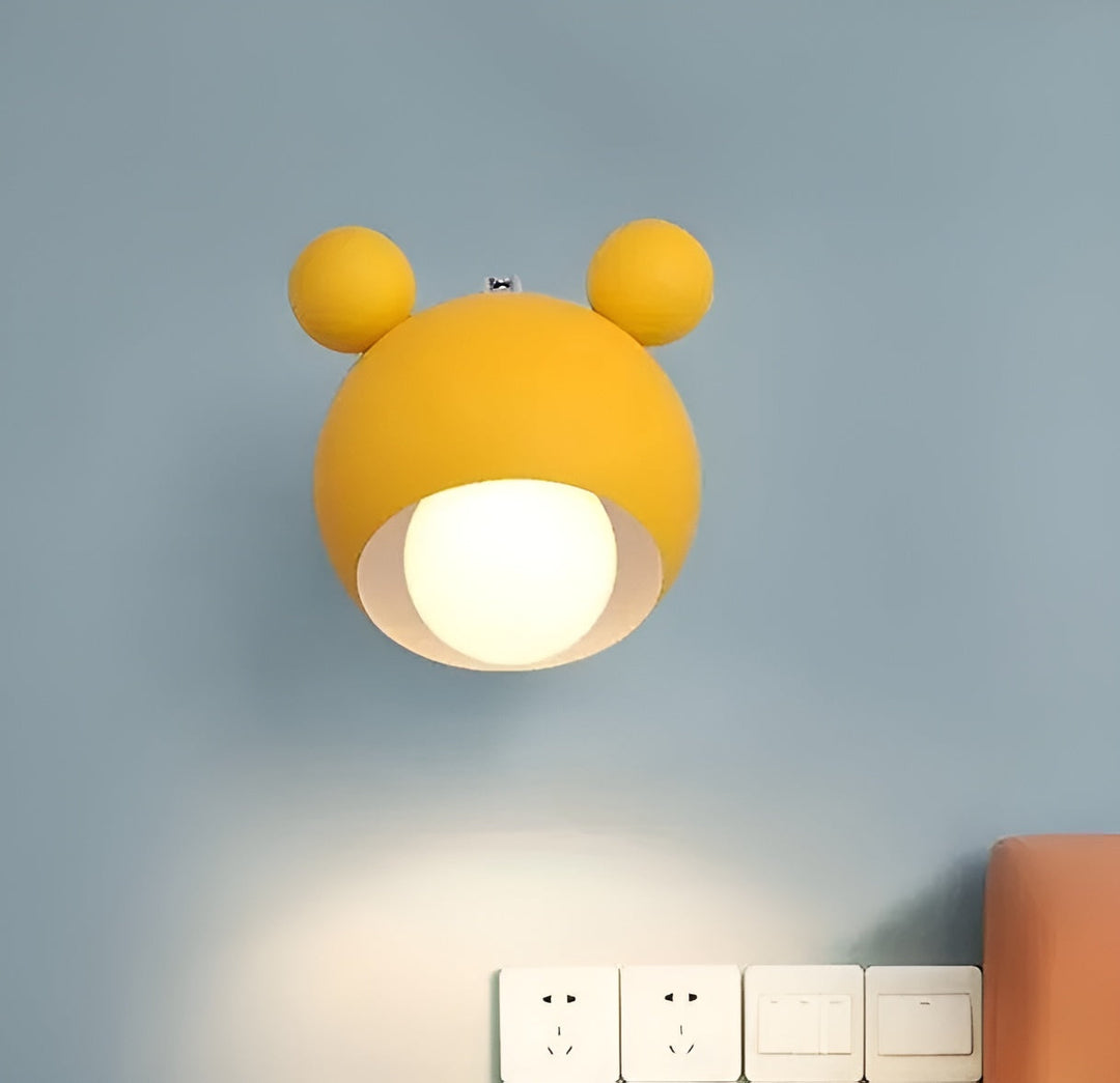 Vegglampe i Mikke Mus-design - dekorativ og moderne | Perfekt for barnerom og stuer