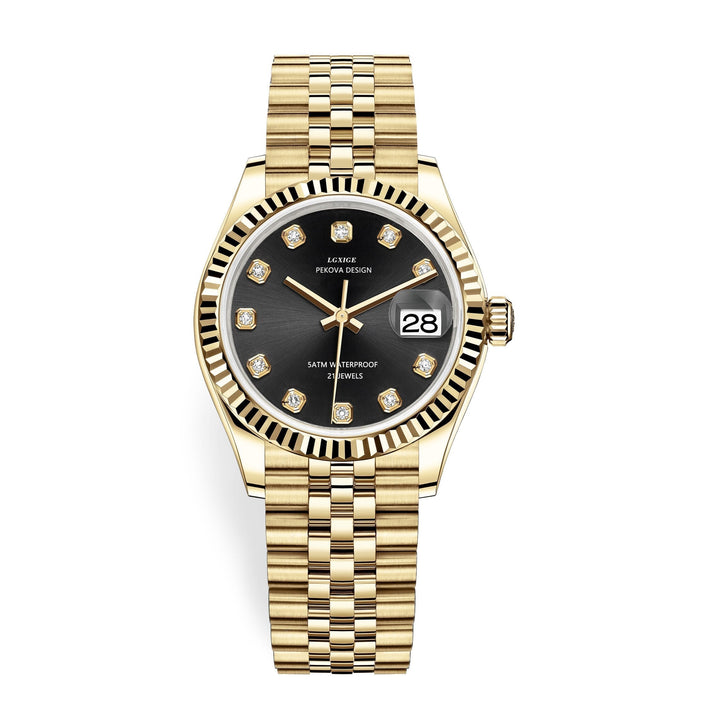 Skanto | Klassisk Armbåndsur i Rustfritt Stål Nr. 296 – Tidløs Eleganse & Moderne Presisjon