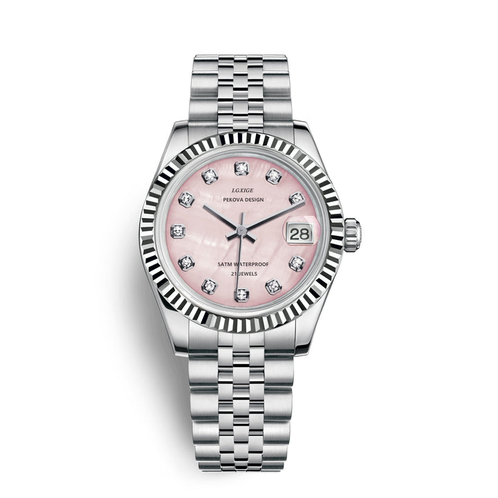 Skanto | Klassisk Armbåndsur i Rustfritt Stål Nr. 296 – Tidløs Eleganse & Moderne Presisjon