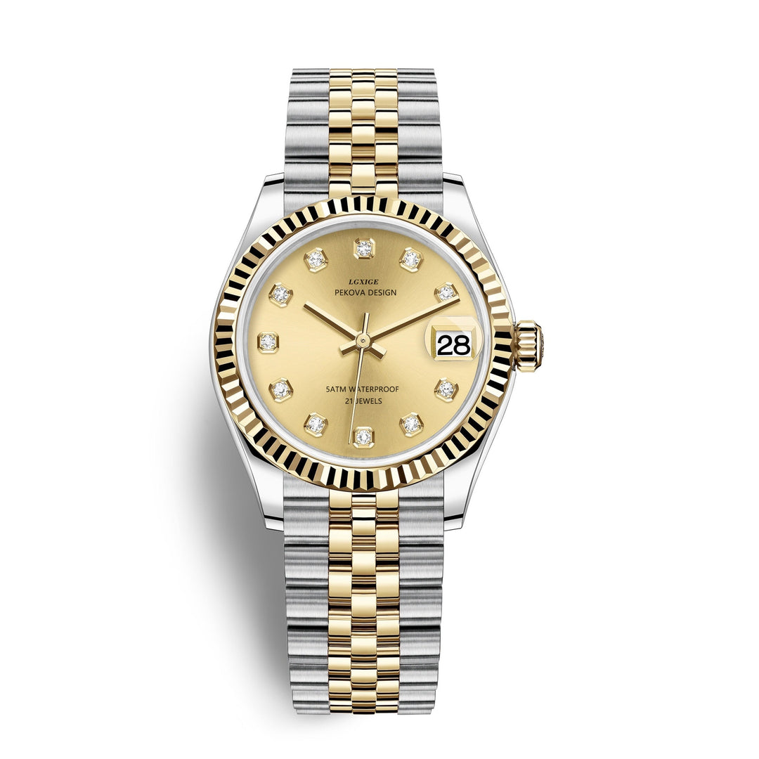 Skanto | Klassisk Armbåndsur i Rustfritt Stål Nr. 296 – Tidløs Eleganse & Moderne Presisjon