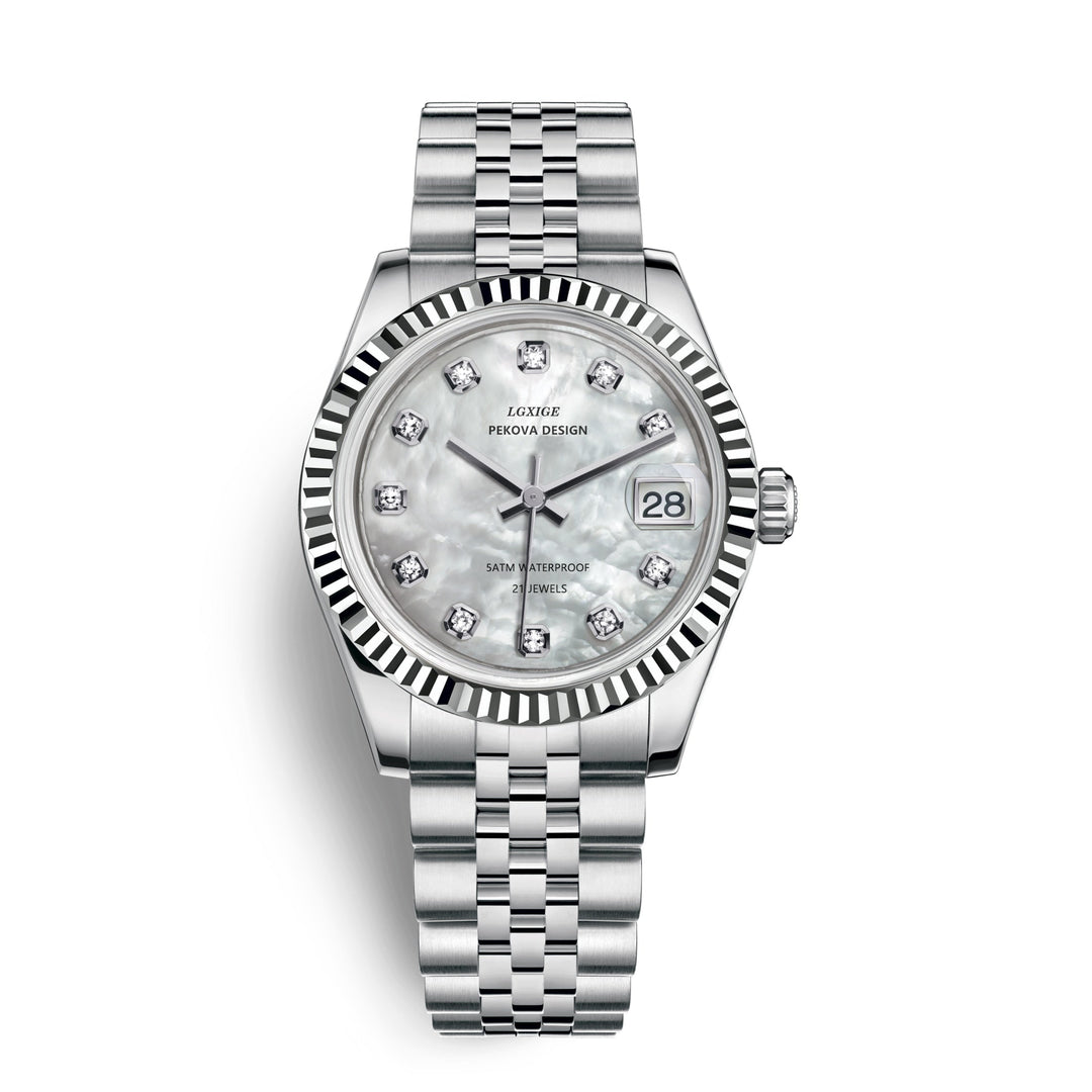 Skanto | Klassisk Armbåndsur i Rustfritt Stål Nr. 296 – Tidløs Eleganse & Moderne Presisjon