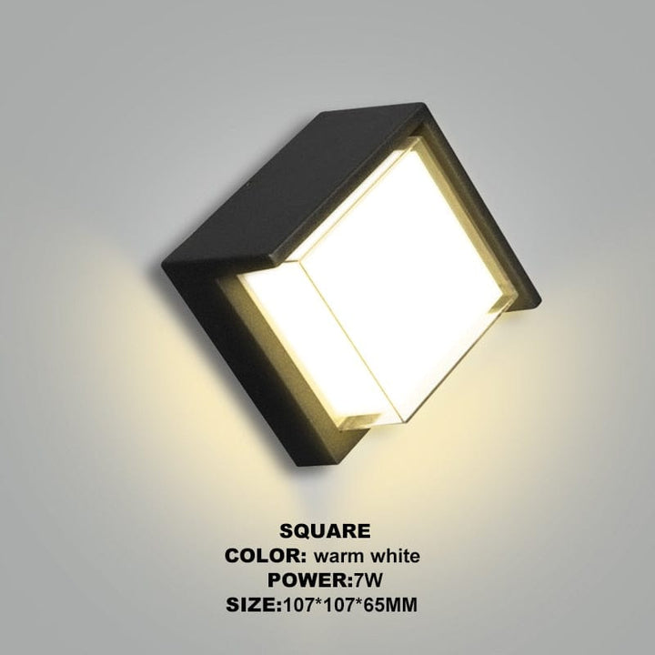 Bevegelsessensor utendørs vegglampe – Moderne aluminiumdesign | Skanto