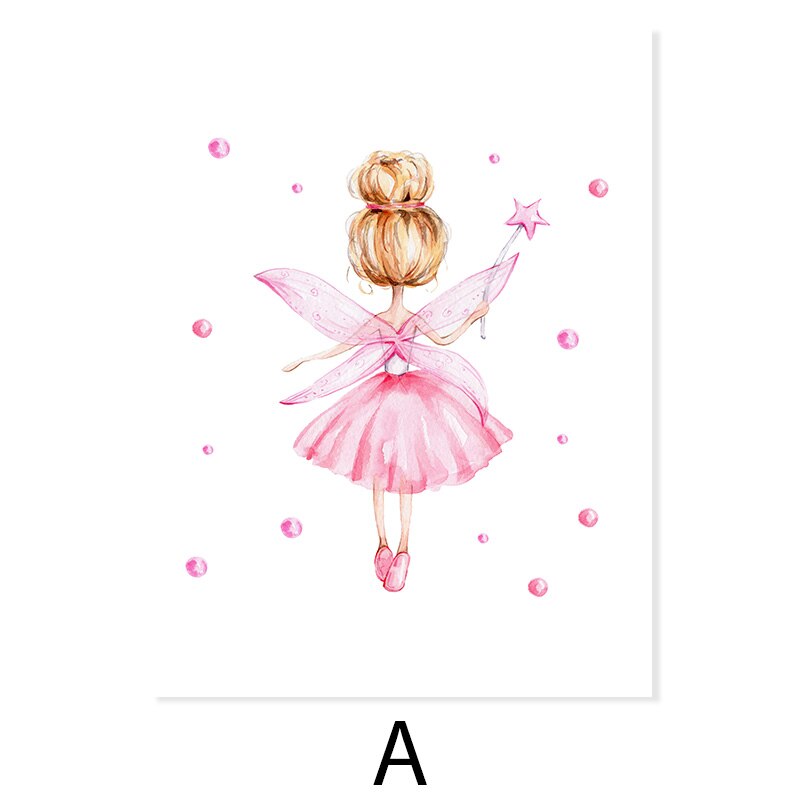Prinsessesslott i Rosa - Lerretsbilde