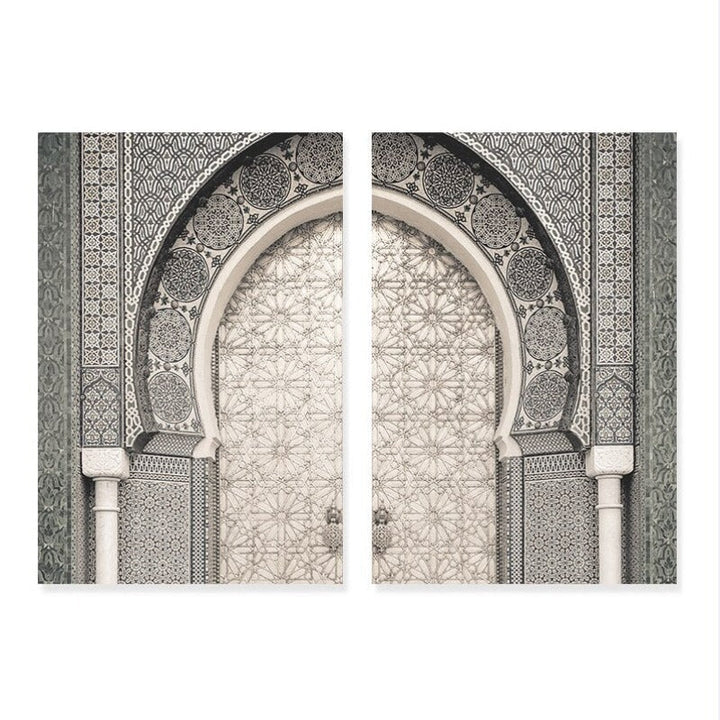 Moderne marokkanske dør fra Marrakech – lerretbilde