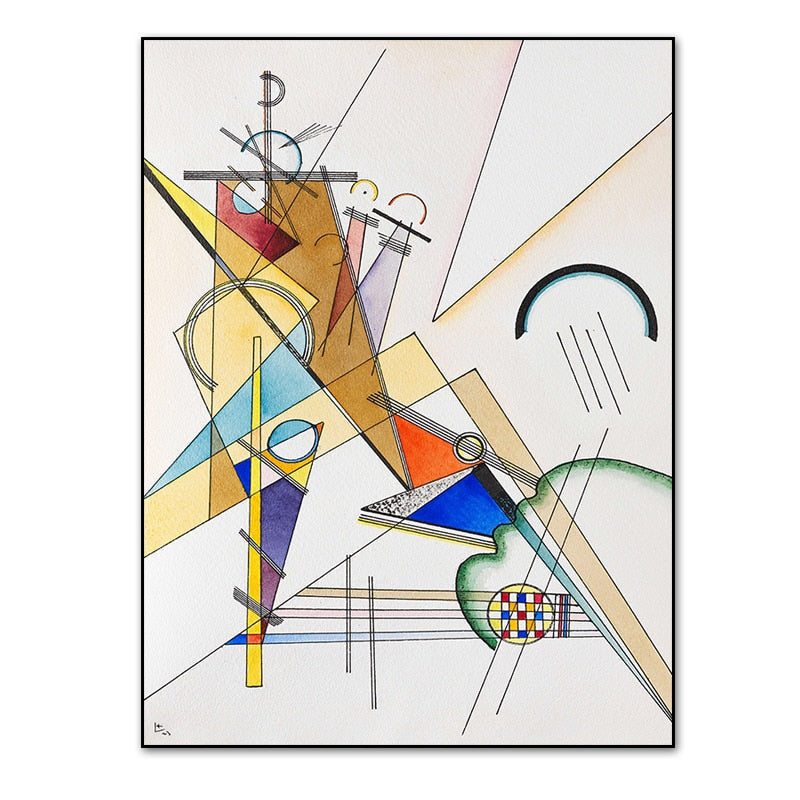 Vintage Wassily Kandinsky Berømt Abstrakt Maleri - Lerretsbilde