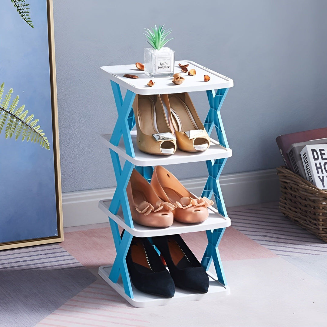 Multifunksjonell og sammenleggbar skohylle - SpaceSaver | Skanto
