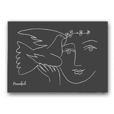 Vintage Matisse-linjefigur (europeisk stil) – lerretsbilde