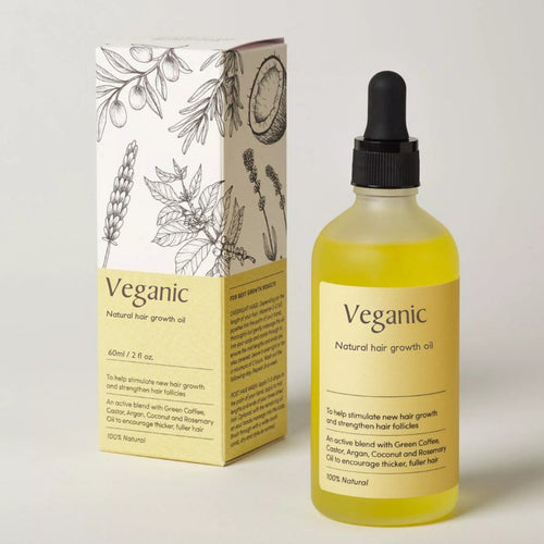 Skanto | Naturlig Hårvekst Olje – Styrker & Revitaliserer Tynn, Sprøtt Hår