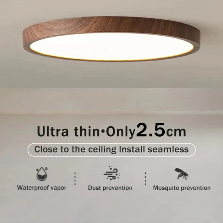 Skanto | LED Taklampe | Ultrathin Trestruktur Design, Støvtett & Dimbar for Moderne Interiører