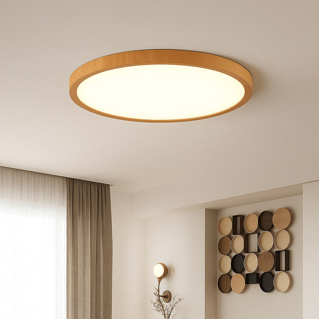 Skanto | LED Taklampe | Ultrathin Trestruktur Design, Støvtett & Dimbar for Moderne Interiører
