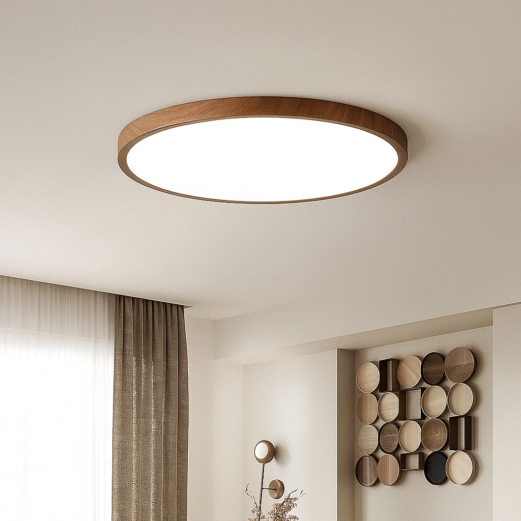 Skanto | LED Taklampe | Ultrathin Trestruktur Design, Støvtett & Dimbar for Moderne Interiører