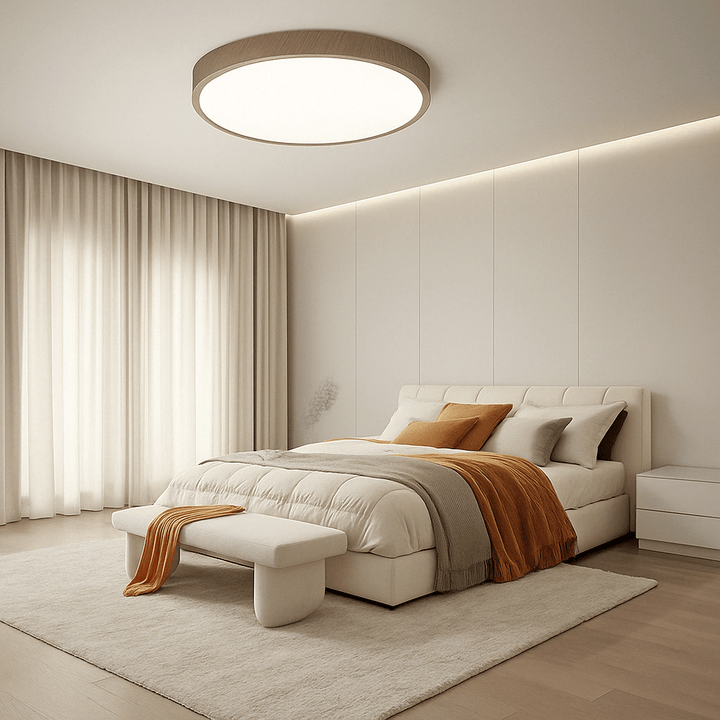 Skanto | LED Taklampe | Ultrathin Trestruktur Design, Støvtett & Dimbar for Moderne Interiører