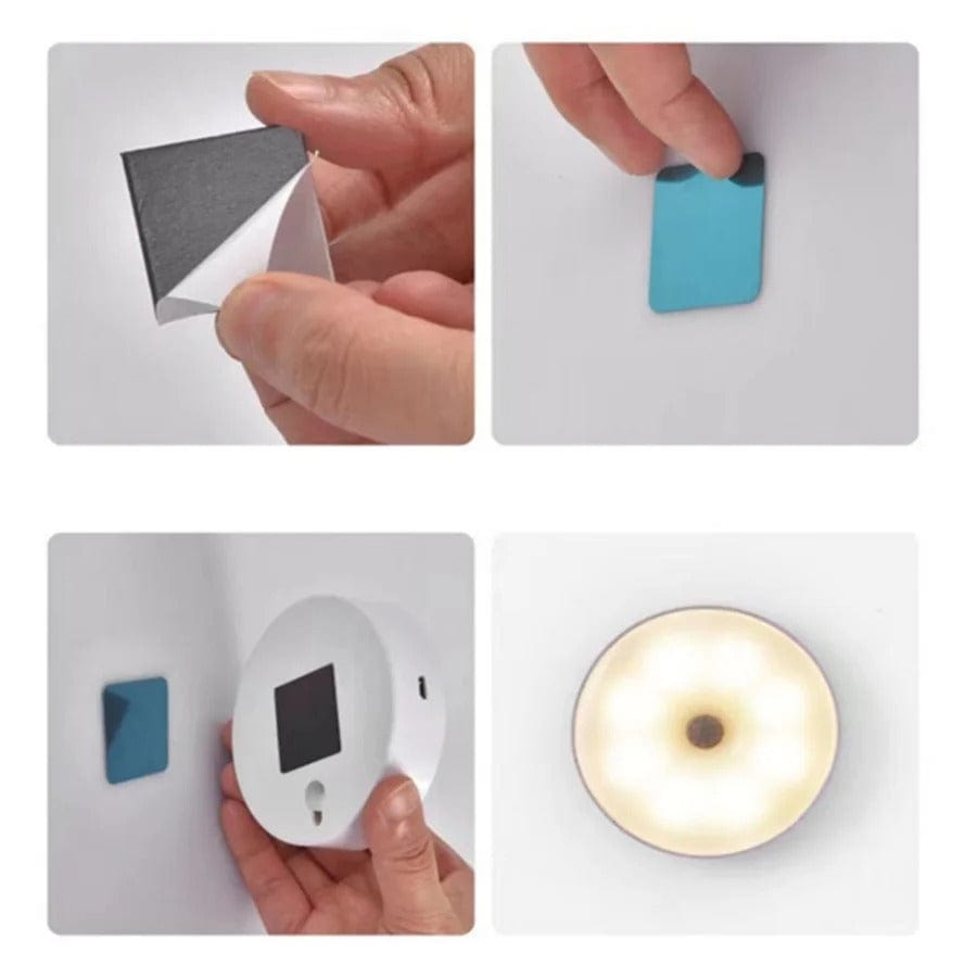Skanto | Oppladbar bevegelsessensor LED-lampe | Energisparende, USB-oppladbar og ideell for ganger, trapper, garderober og skap