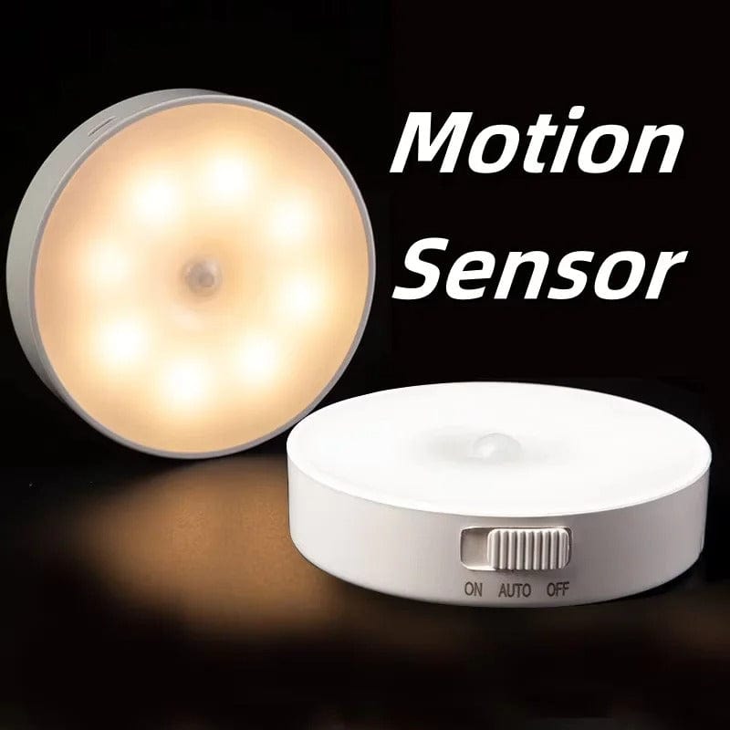 Skanto | Oppladbar bevegelsessensor LED-lampe | Energisparende, USB-oppladbar og ideell for ganger, trapper, garderober og skap