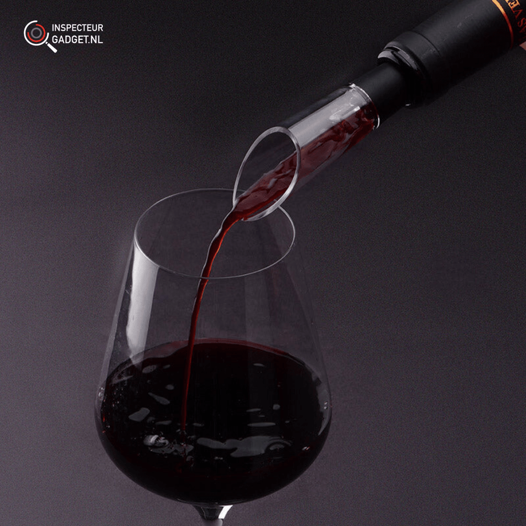 Vinolux 4-i-1 Elektrisches Weinöffner-Set – Korkenzieher, Folienschneider, Belüfter & Vakuumverschluss