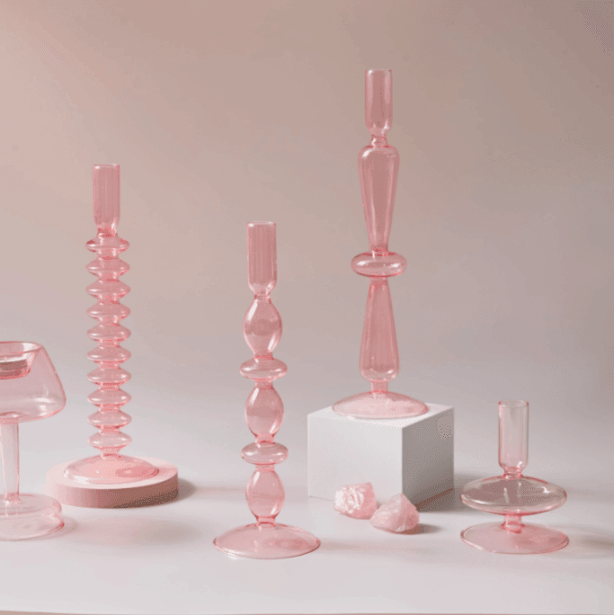 Skanto | Vintage-Glass-Lysestake Candle Holder