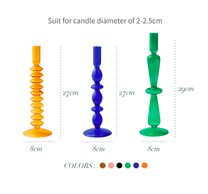 Skanto | Vintage-Glass-Lysestake Candle Holder