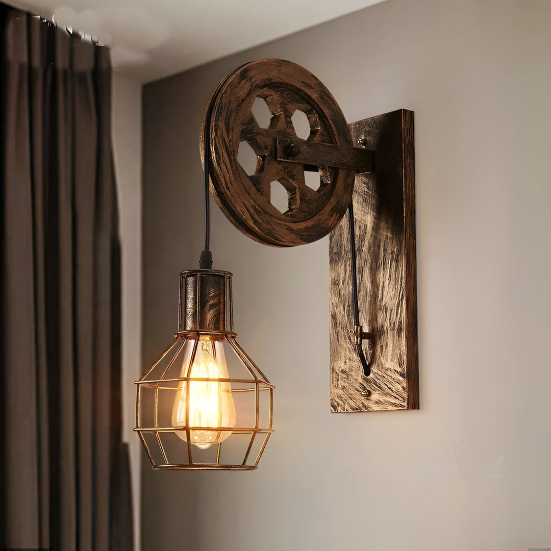 Skanto | Vintage Industrial LED Vegglampe - IronGlare