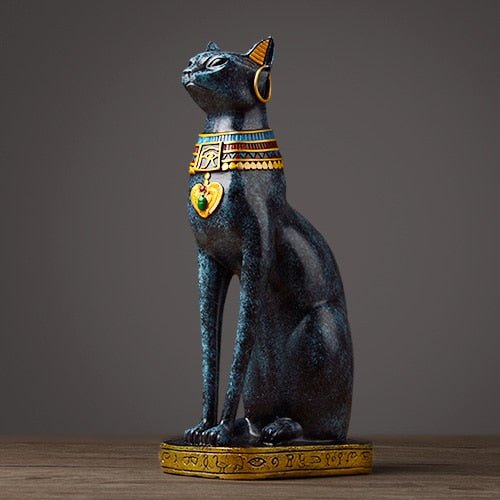 Skanto | Vintage stil luksuriøs egyptisk katteskulptur