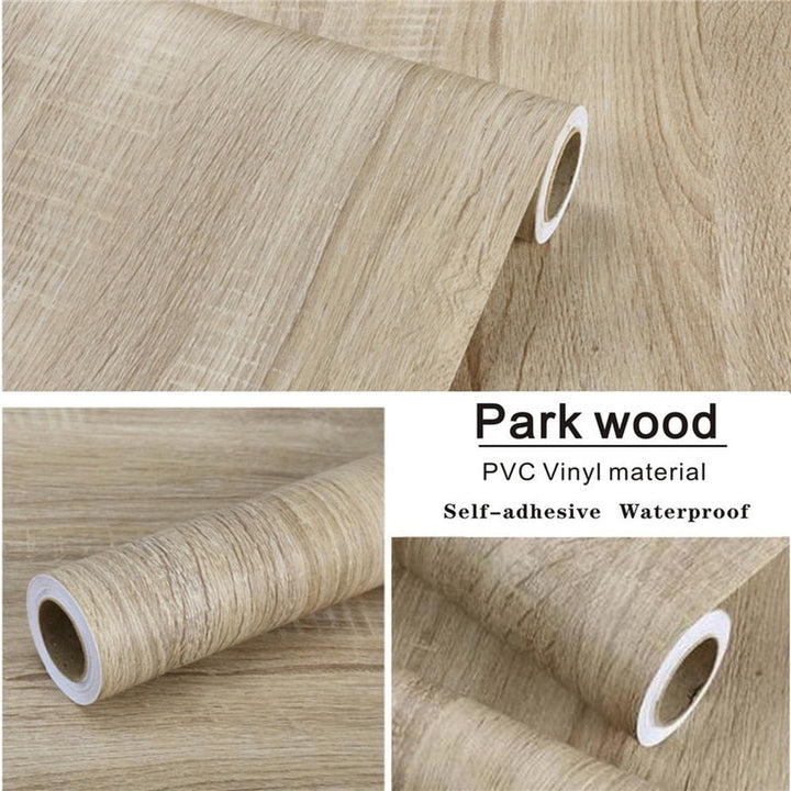 Vinyl Treverk Klistremerker Garderobe Kabinett Bord Møbel Renovering | Skanto