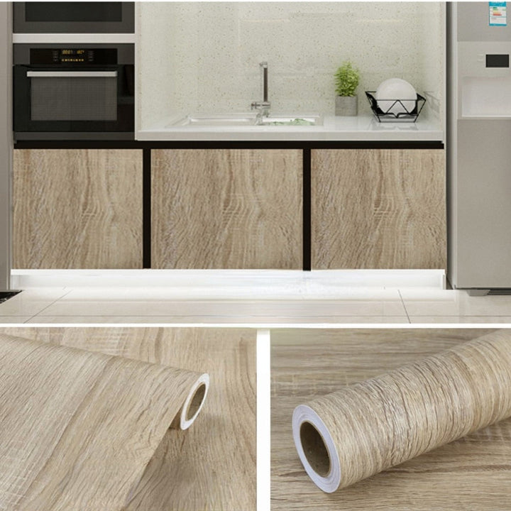 Vinyl Treverk Klistremerker Garderobe Kabinett Bord Møbel Renovering | Skanto