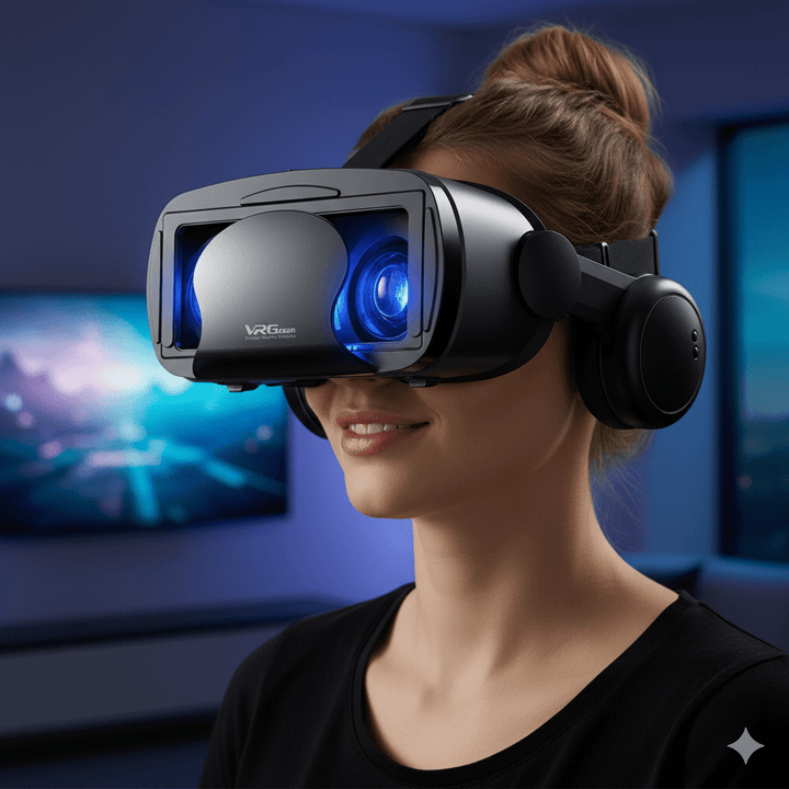 VISIAX – 3D-VR-Brille med Kopfhörern og Controller