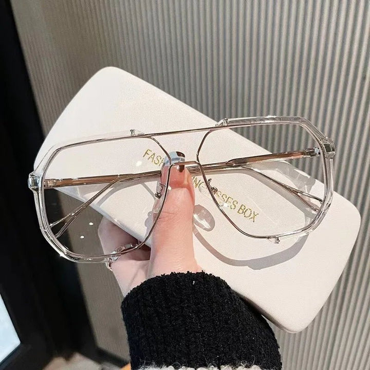 VOGUEVIEW SHADES – Übergroße quadratische Sonnenbrille med UV400- og photochromen Gläsern