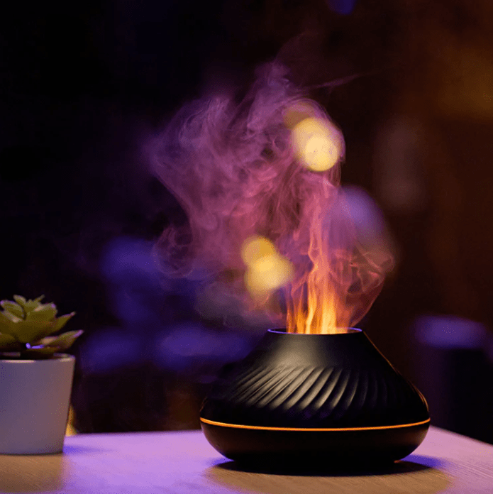 Skanto | Vulkan Flamme Effekt Luftfukter og Aroma Diffuser
