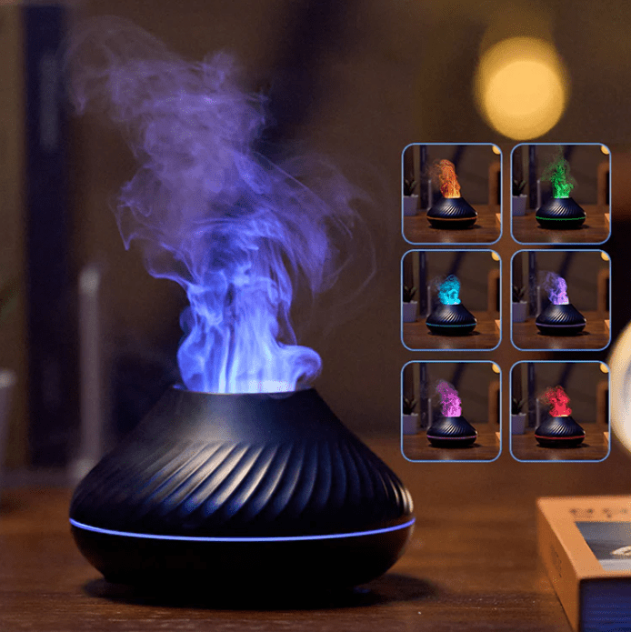 Skanto | Vulkan Flamme Effekt Luftfukter og Aroma Diffuser
