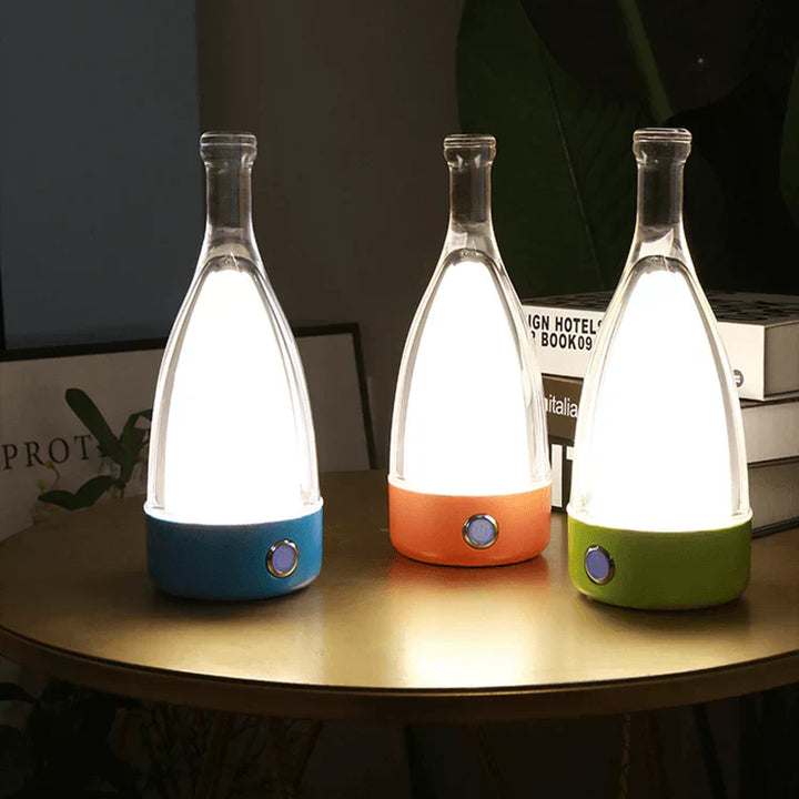 Skanto | CorkGlow - Vinflaske Bordlampe