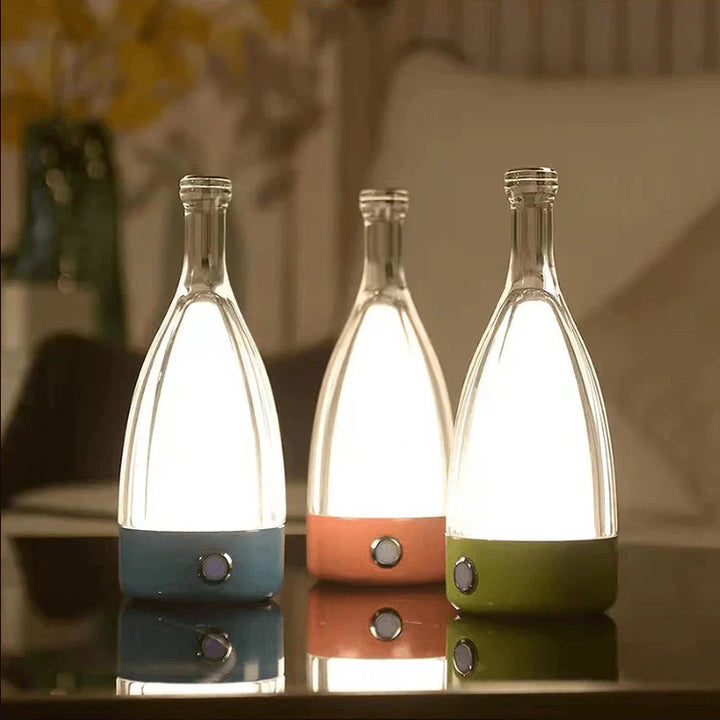 Skanto | CorkGlow - Vinflaske Bordlampe