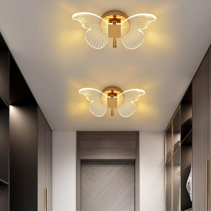 Skanto | FloraVyne LED Vegglampe – Sommerfuglformet designlampe med 3 lysmodus energibesparende og elegant