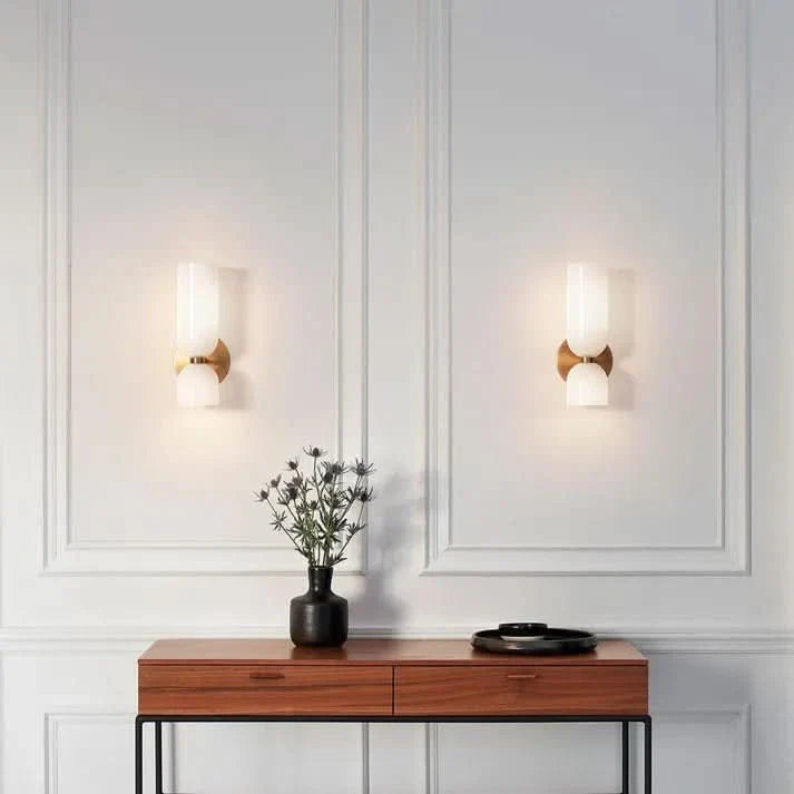 Skanto | Moderne Dobbel Glassvegglys