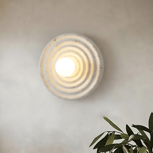 Skanto | Wabi-Sabi Japandi Vegglampe med mykt atmosfærisk lys