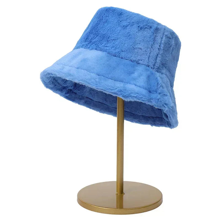 Herbst-Bucket-Hat für Damen aus Kunstkaninchenfell – Lorna