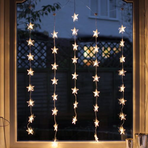 Skanto | Juledekorasjoner Stjerne Gardin Lys