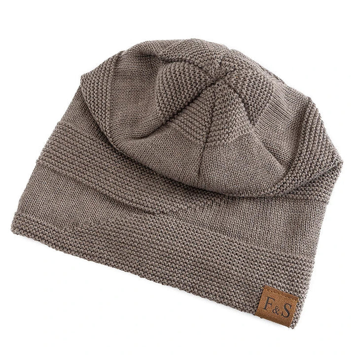 Skanto | Luna Varm Vinter Beanie – Myk Strikket med Fleece Fôr