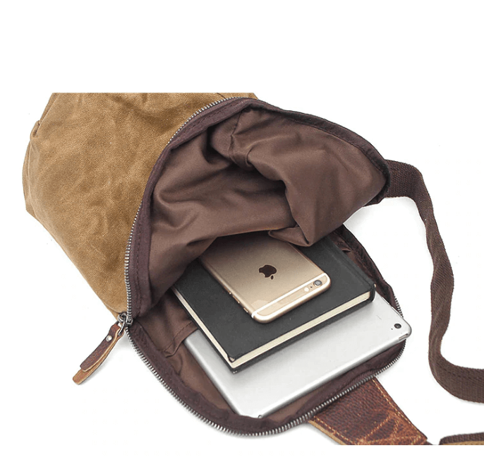 Vanntett lerrets crossover bag med tyverisikre lommer – MultiWear | Skanto