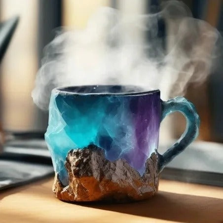 Skanto | CrystalBrew Kaffe Kopper | Elegante mineral krystall kopper for en unik kaffeopplevelse