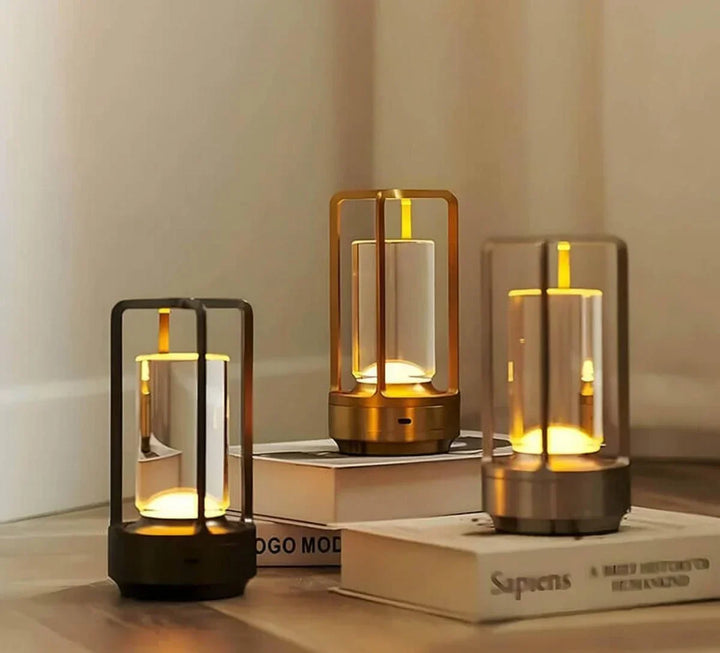 Skanto | Vanntett og Bærbar Krystall Bordlampe - AuroraGlow