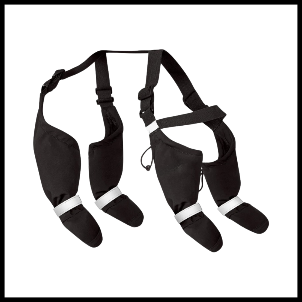 Vanntette hundestøvler med bukseseler