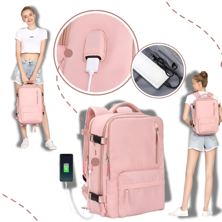 Vanntett reise-ryggsekk med USB