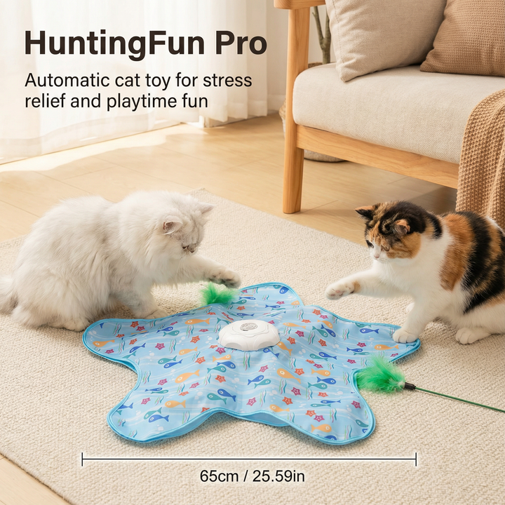 HuntingFun Pro – Automatisk kattelekebil for stressavlastning og leketid moro Skanto