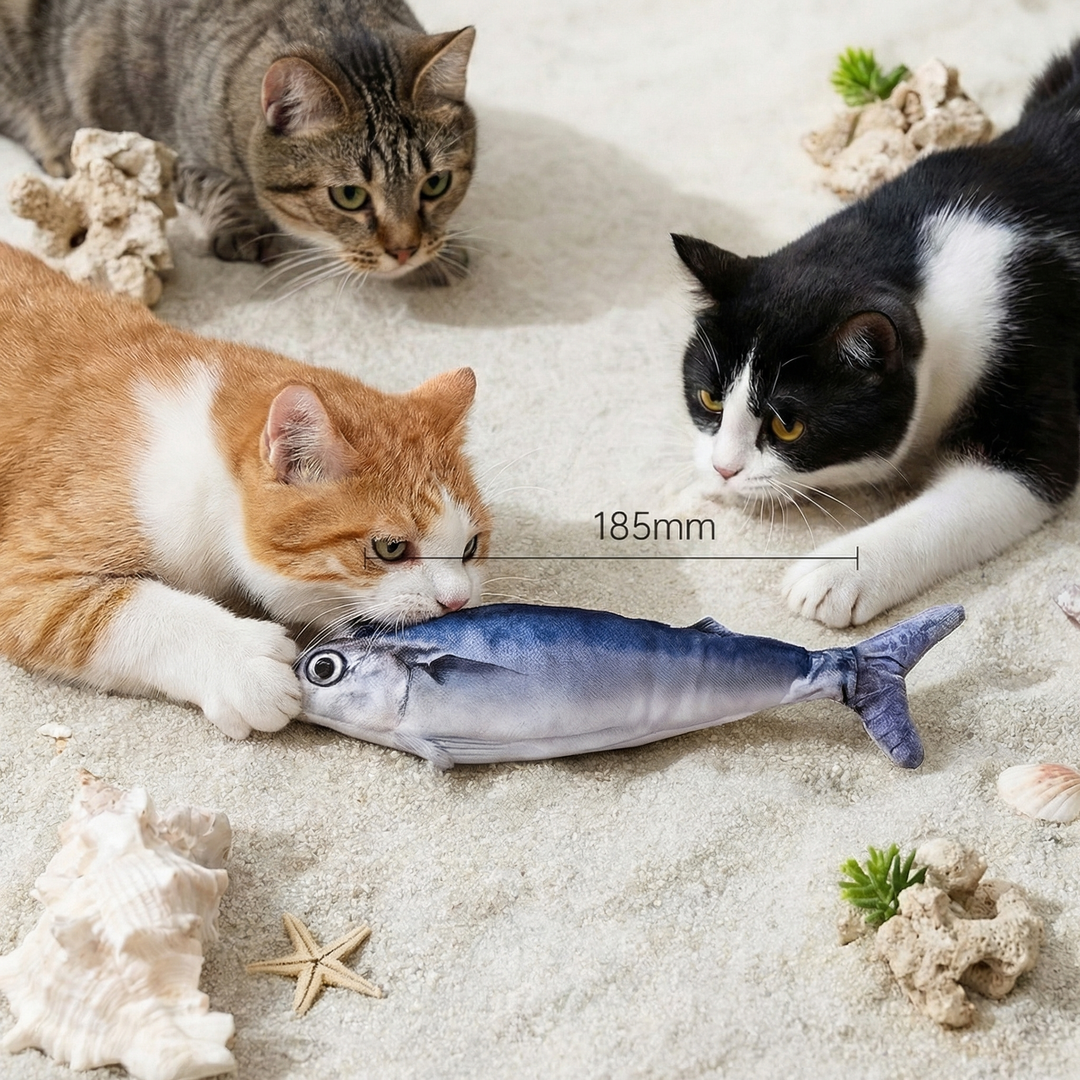 Interaktiv Vuggende Fisk Katt Leke Bolle