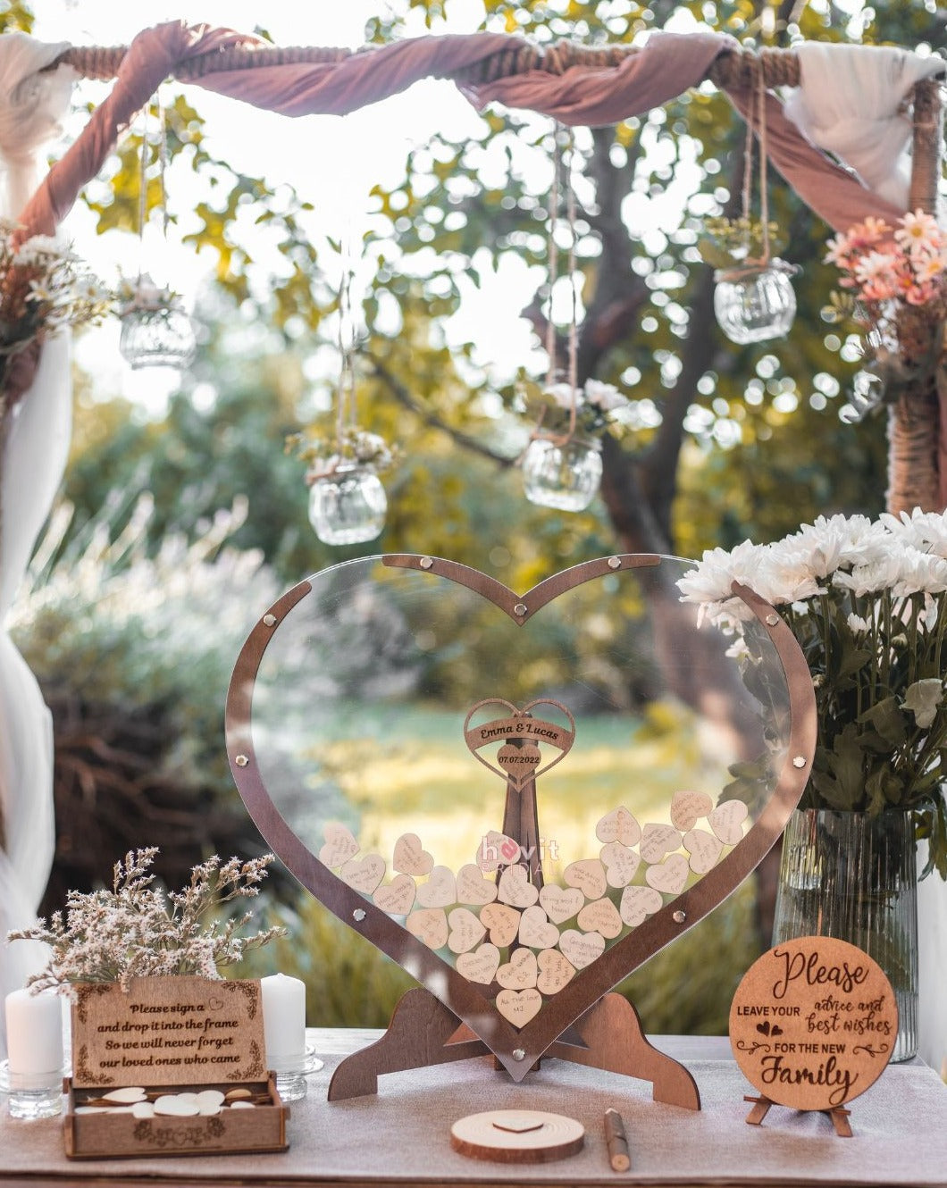 Everlasting Moments hjerteformet gjestebok Skanto