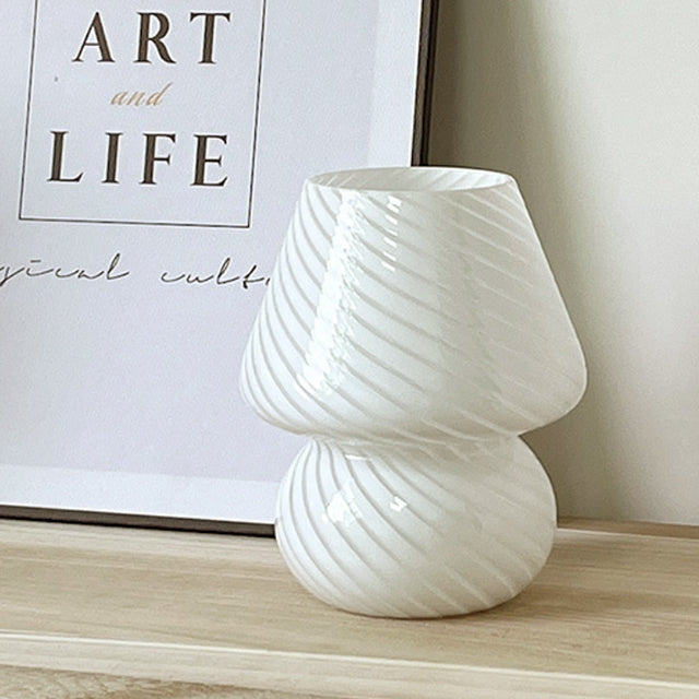 Skanto | LED Skrivebordslampe i Soppshape laget av Glass