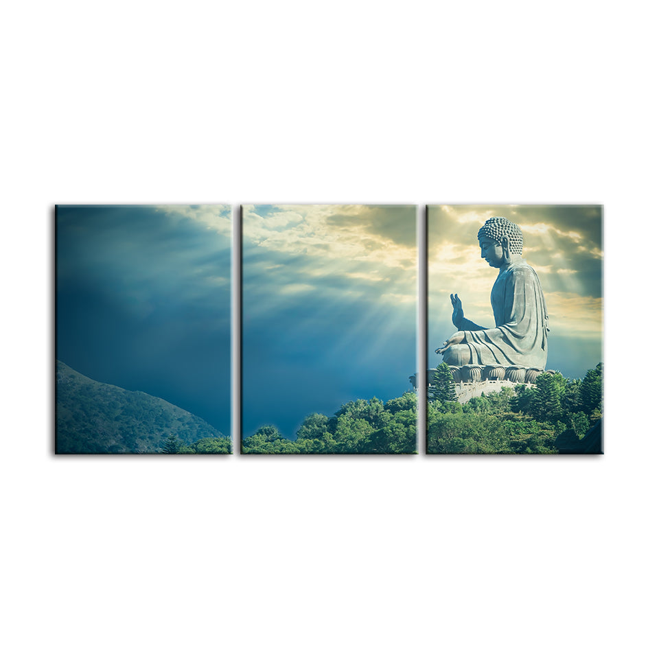 Secret Sky 3-delt lerretbilde
