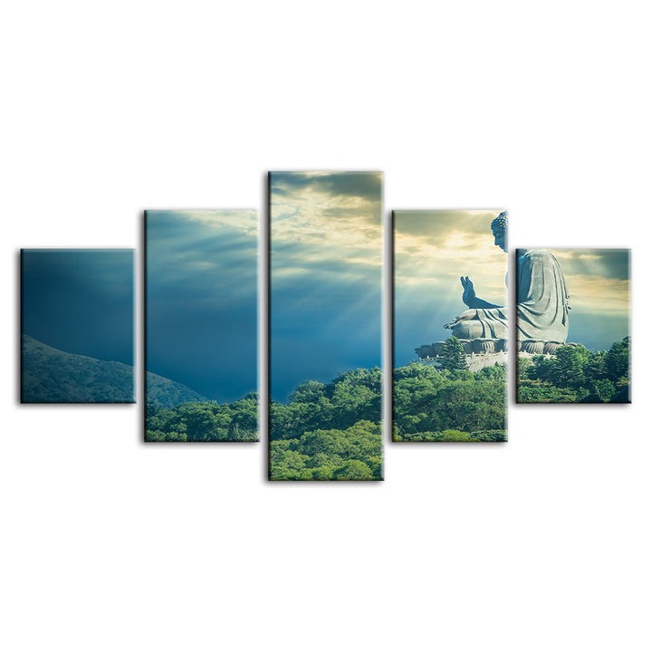 Secret Sky 5-delt lerretbilde